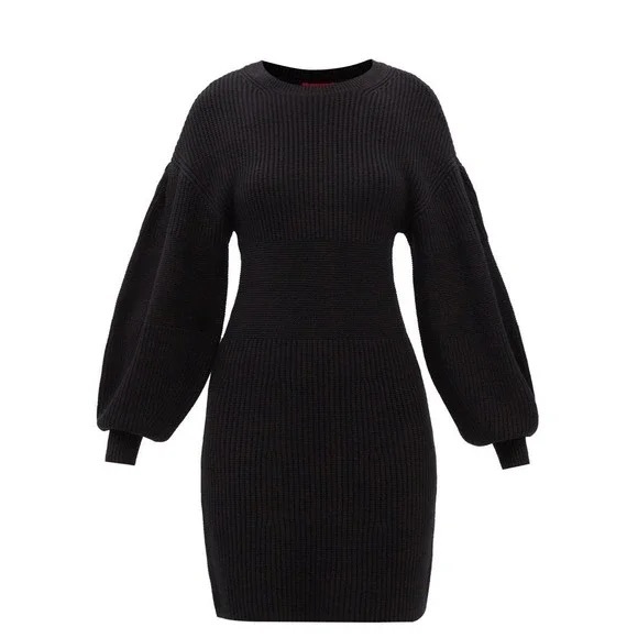 STAUD Marylebone Ribbed Knit Dress, sz small - Picture 1 of 5